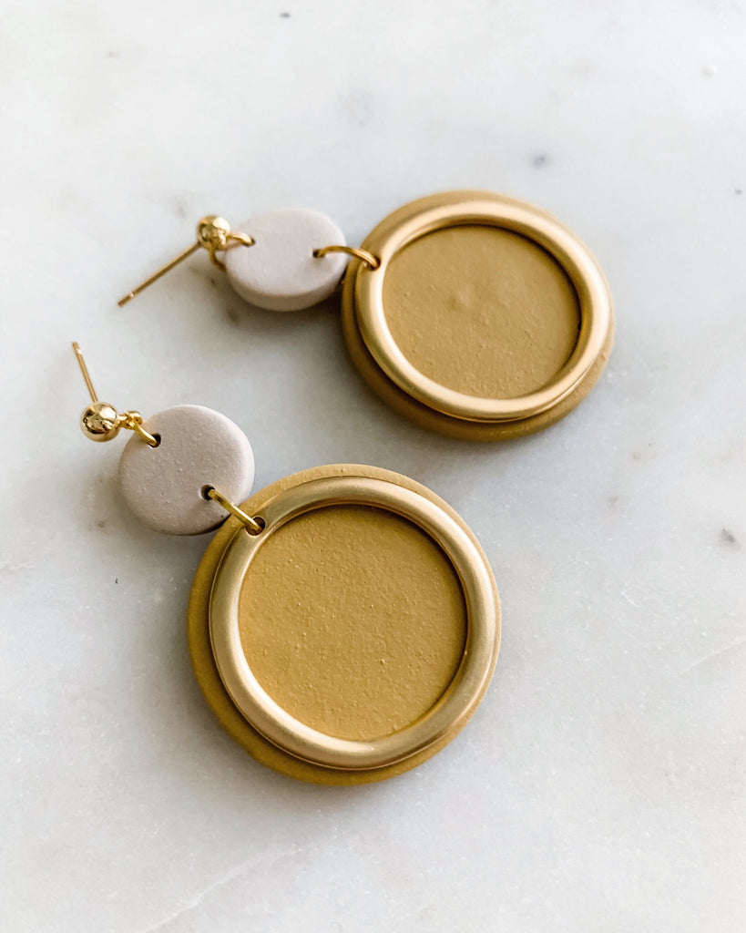 ELYSE - Mustard & Beige